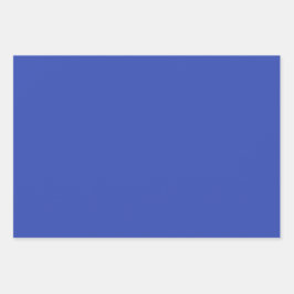 Schlichter Violet Ball Vivid Blue Shades 3 Tones Geschenkpapier Set