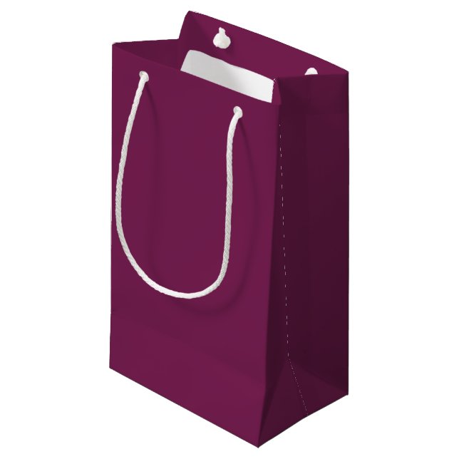 Schlichter Wein Kleine Geschenktüte (Vorderseite Schrägansicht)