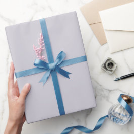 Schlichter Winter Platinum Grau Farbton Geschenkpapier