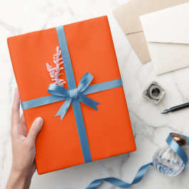 Schlichter Zitrus Orange Farbton Tone Geschenkpapier