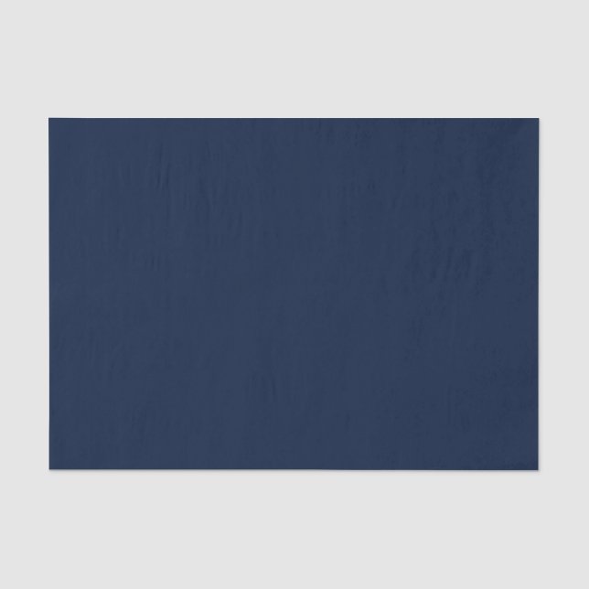 Schlichtes blaues Geschenkpapier Seidenpapier (Vorderseite)