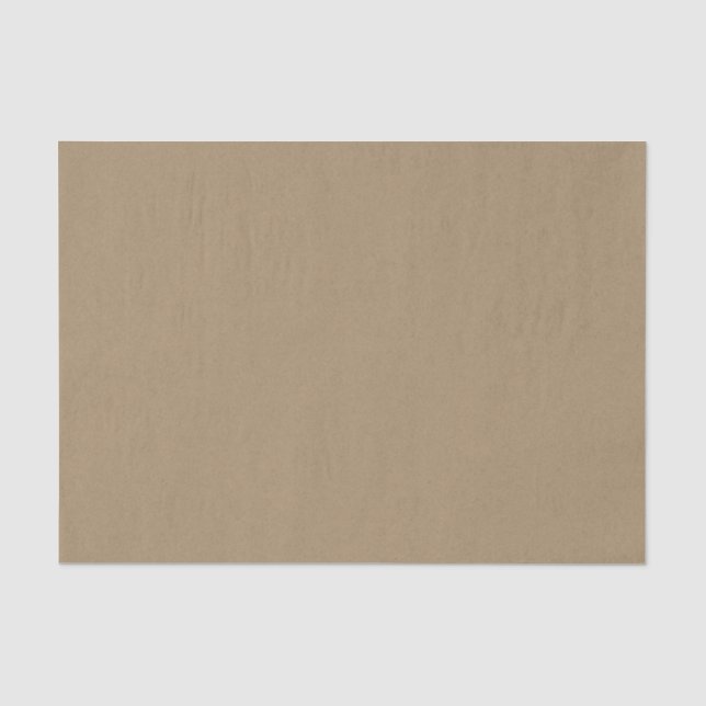 Schlichtes, braunes Imitat-Kraftpapier Seidenpapier (Vorderseite)