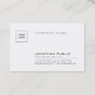 Schlichtes Creative Sleek Own Company Logo Visitenkarte