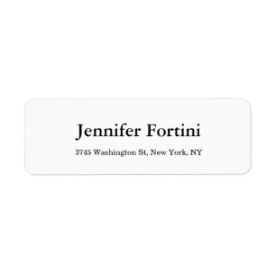 Schlichtes Einfaches Schwarz & Weiß