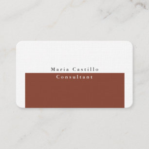 Schlichtes, elegantes, Minimalistisches Design in Visitenkarte