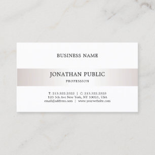 Schlichtes elegantes Minimalistisches Design Moder Visitenkarte