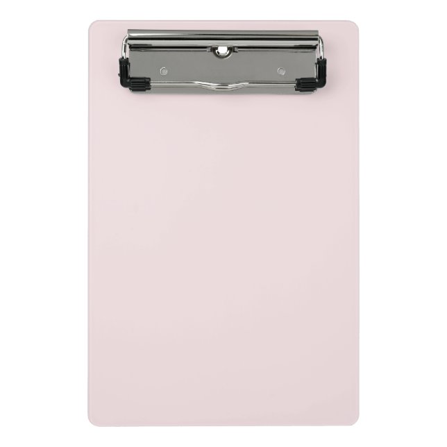 Schlichtes Erröten, rosa Mini Klemmbrett (Vorderseite)