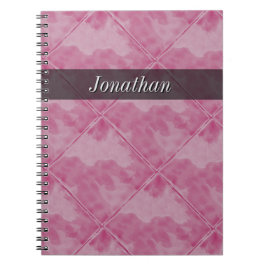 Schlichtes Fliesen-Keramik-Oberflächen-Rosa Notizblock