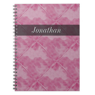 Schlichtes Fliesen-Keramik-Oberflächen-Rosa Notizblock