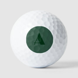 Schlichtes grünes Retro-Zeichen für die benutzerde Golfball