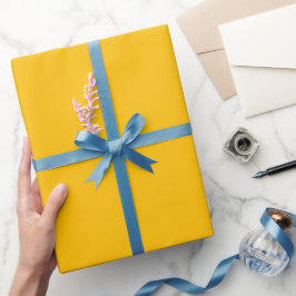 Schlichtes, lebhaftes Neon Orange Farbton Geschenkpapier