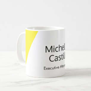 Schlichtes, leicht gelbes Weiß Kaffeetasse