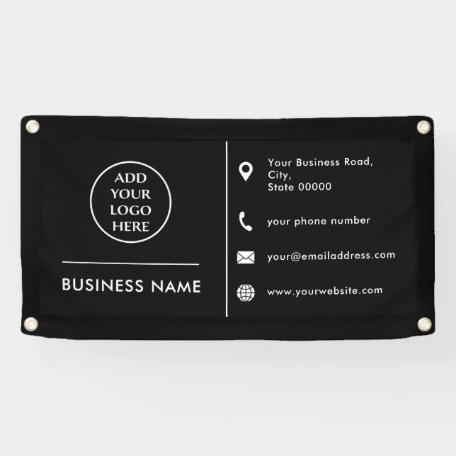 Schlichtes Logo Corporate Beruflich Business Banner (Horizontal)