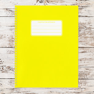 Schlichtes Neon Spiral-Komposition-SchulNotebook Notizbuch
