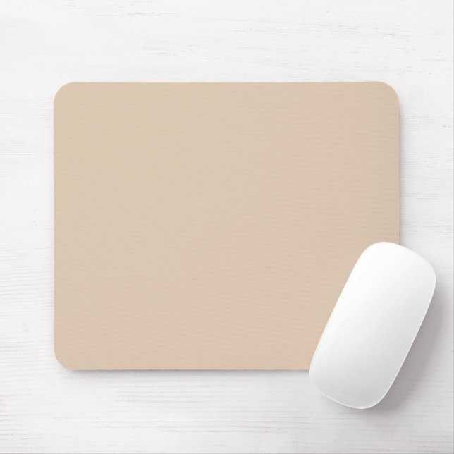 Schlichtes Palomino-Beige Mousepad (Mit Mouse)