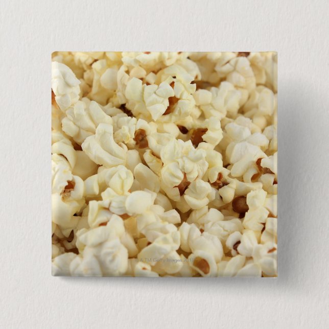 Schlichtes Popcorn nah. Button (Vorderseite)