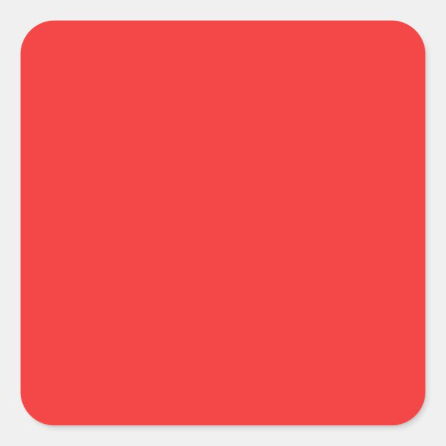 Schlichtes RED PINK LILA Farbtöne in verschiedenen Quadratischer Aufkleber (Vorderseite)