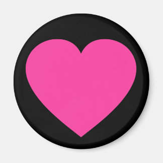 Schlichtes rosa Herz Magnet