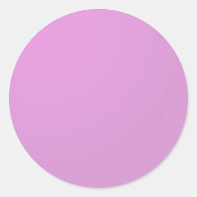 Schlichtes Rosa Lila: Text oder Bild hinzufügen Runder Aufkleber (Vorderseite)