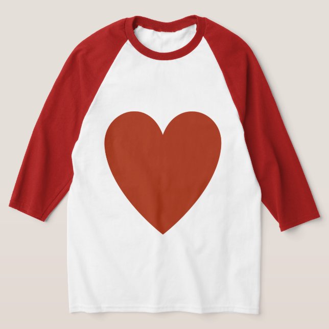Schlichtes Rotes Herz T-Shirt (Ablage )