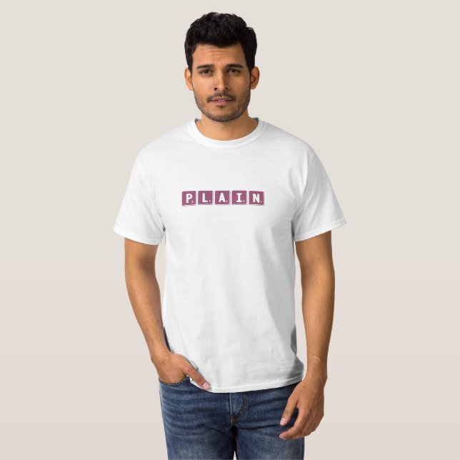Schlichtes Scrabble-T-Shirt T-Shirt (Vorne ganz)