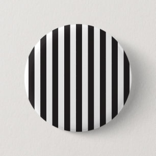 Schlichtes Streifen-Mod Rockabilly Muster Zebras Button