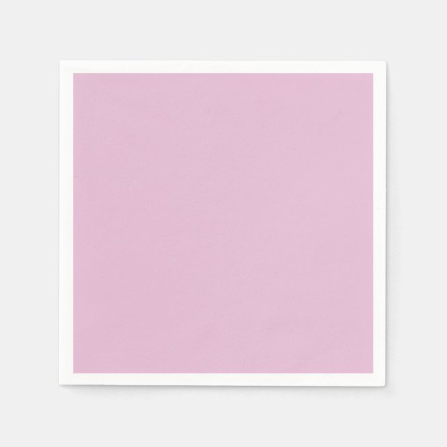 Schlichtes Süßrosa in fester Farbe Serviette (Vorderseite)