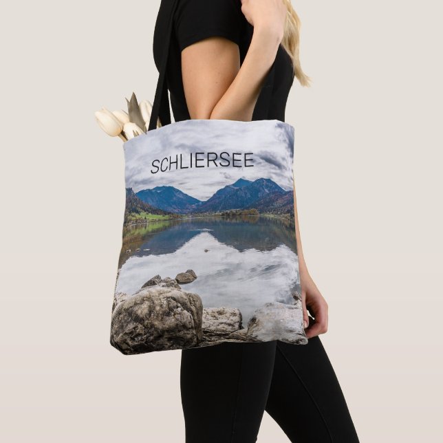 Schliersee Bayerischer See Panorama Souvenir Tasche (Von Nahem)