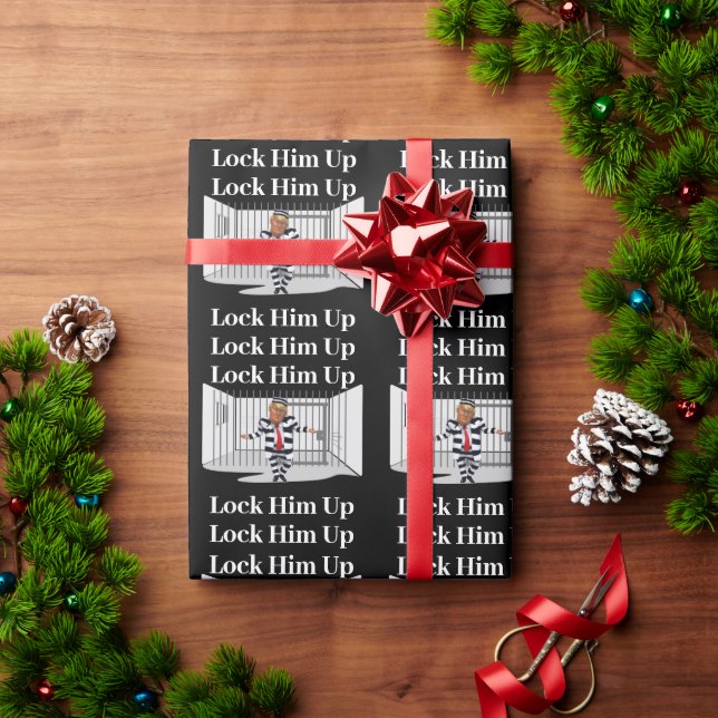 Schließ ihm Trump ein wackeliges Papier zu Geschenkpapier (Feiertagsgeschenk)