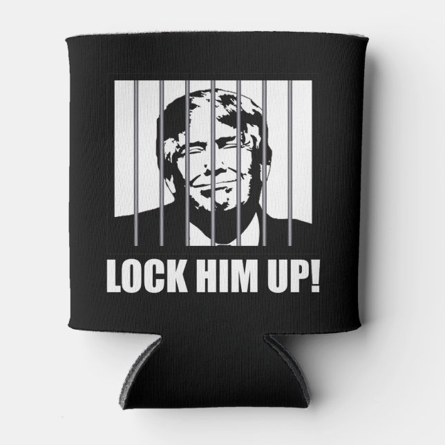 Schließ ihn auf! Anti-Trump-politischer Humor Dosenkühler (Vorderseite)