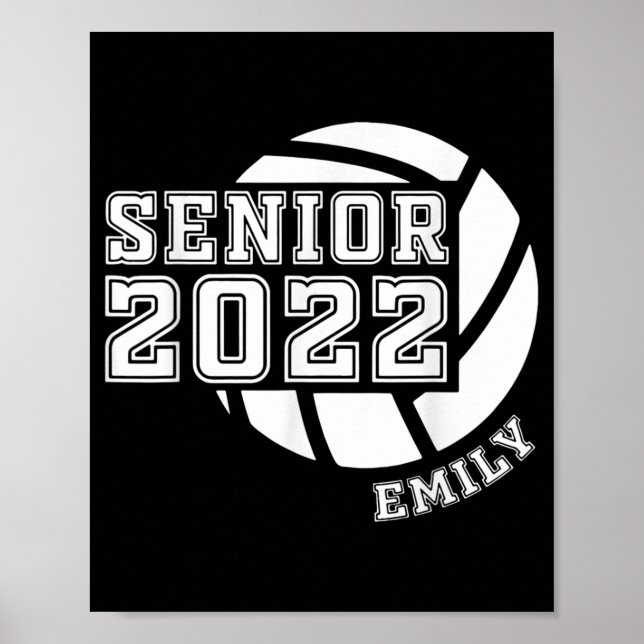 Schließ-Klasse für Senior Volleyball-Team Poster (Vorne)