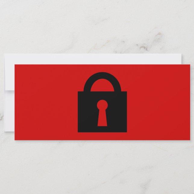 Schließ. Top Secret oder Confidential Icon. (Vorderseite)