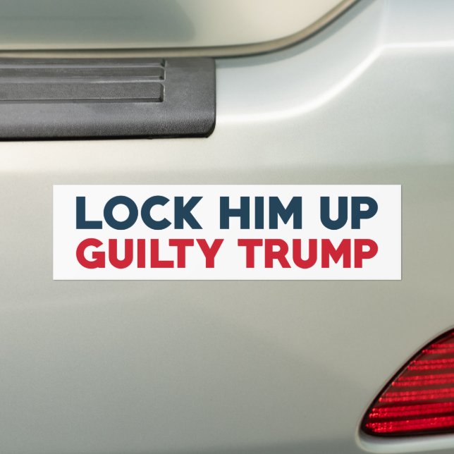 Schließ Trump ihm die Schuld zu Autoaufkleber (Auf Auto)