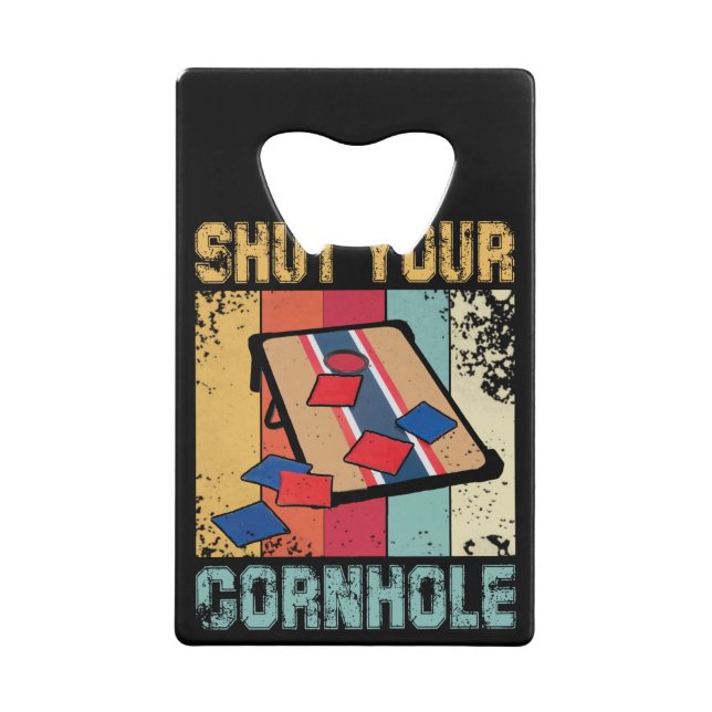 Schließe dein Kornloch-Funny-Geschenk Geldbeutel Flaschenöffner (Vorderseite)