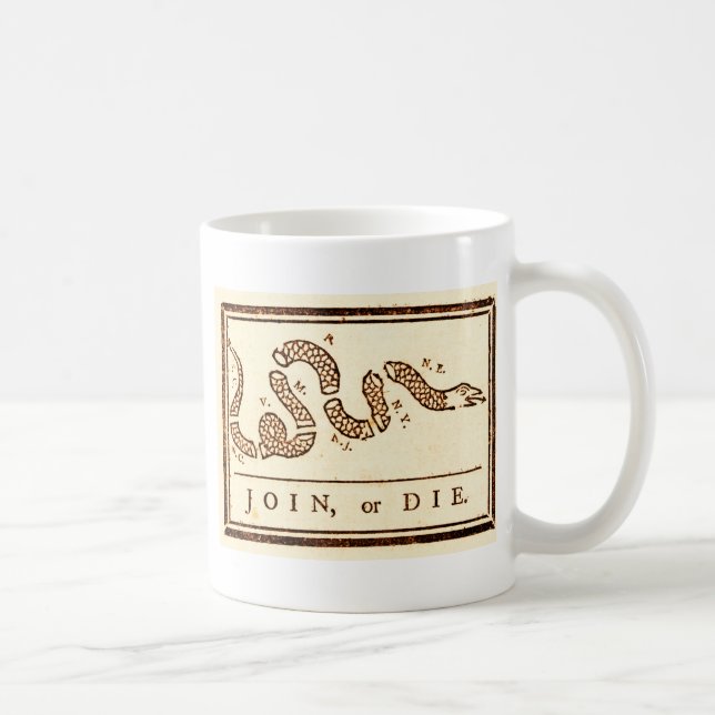 Schließe dich an oder stirb kaffeetasse (Rechts)