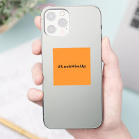 Schließe ihn an #LockHimUp-Orange-Schwarz-Minimali