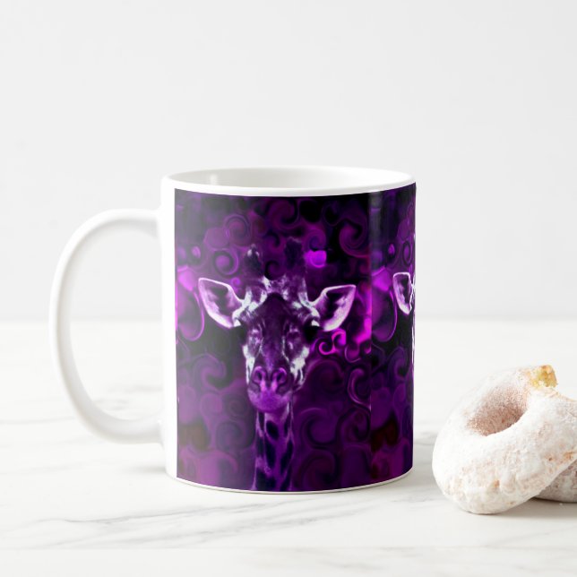 Schließen Lila Kaffeetasse (Mit Donut)