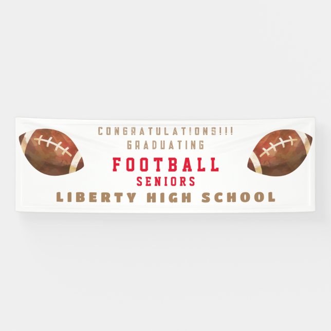 Schließen Seniors Football Banner (Horizontal)