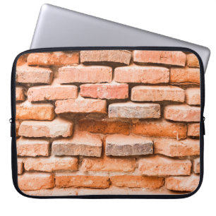 Schließen Sie alte Backsteinwand Hintergrund und T Laptopschutzhülle