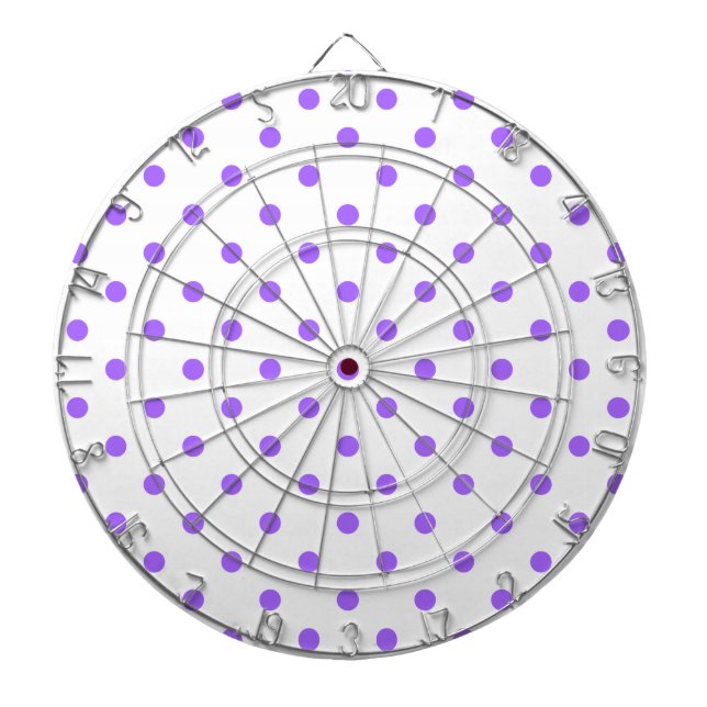 SCHLIESSEN SIE DAS DOT Lila Polka Dot Dart Board Dartscheibe (vorne)