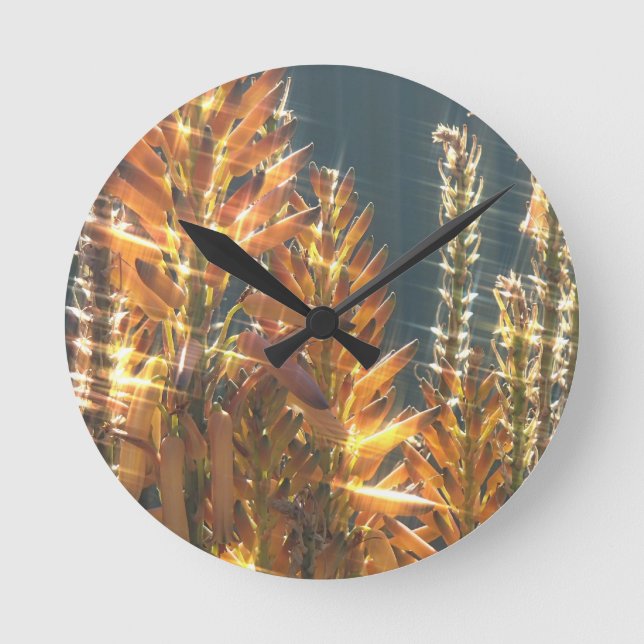 Schließen Sie den Fixierer an. Runde Wanduhr (Vorderseite)