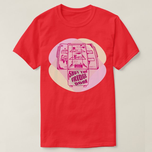Schließen Sie den Kühlschrank r T-Shirt (Design vorne)