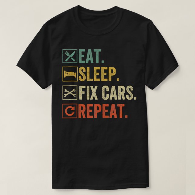 Schließen Sie den Schlaf-Fix beenden, um das Auto  T-Shirt (Design vorne)