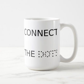 Schließen Sie die Punkte an Kaffeetasse