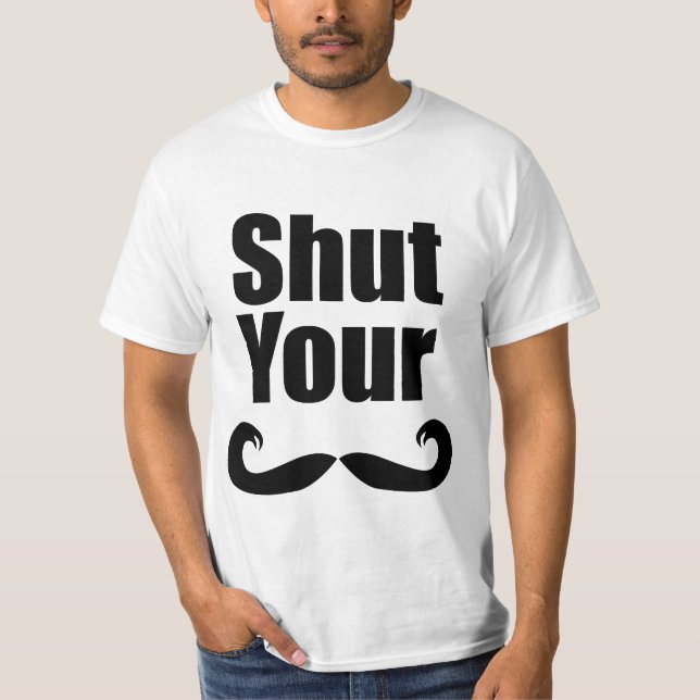 Schließen Sie Ihr Stache helles Shirt (Vorderseite)