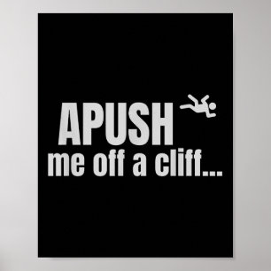 Schließen Sie mich von einem Cliff-Ap-Test für Stu Poster