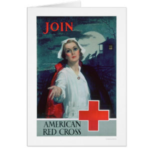 Schließen Sie sich dem amerikanischen roten Kreuz