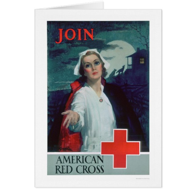 Schließen Sie sich dem amerikanischen roten Kreuz (Vorne)