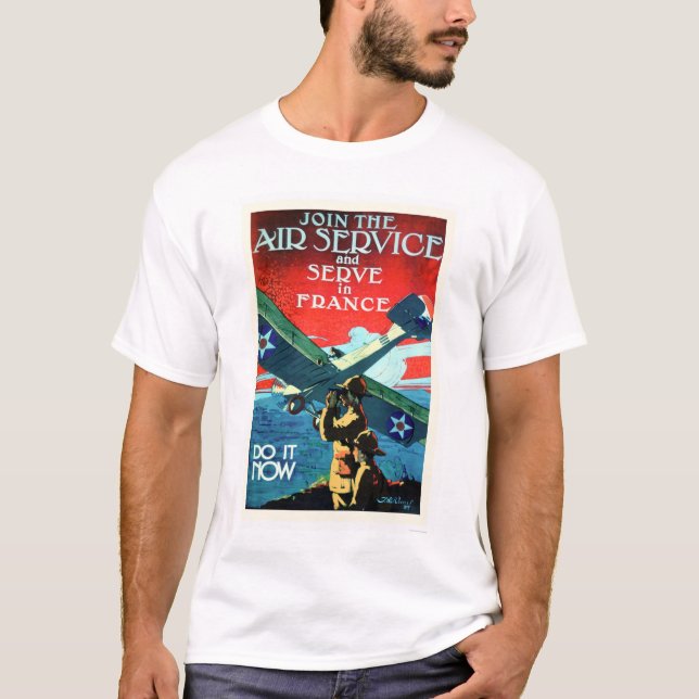 Schließen Sie sich dem Fluglinienverkehr an und T-Shirt (Vorderseite)