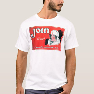 Schließen Sie sich dem roten Kreuz an (US00027A) T-Shirt